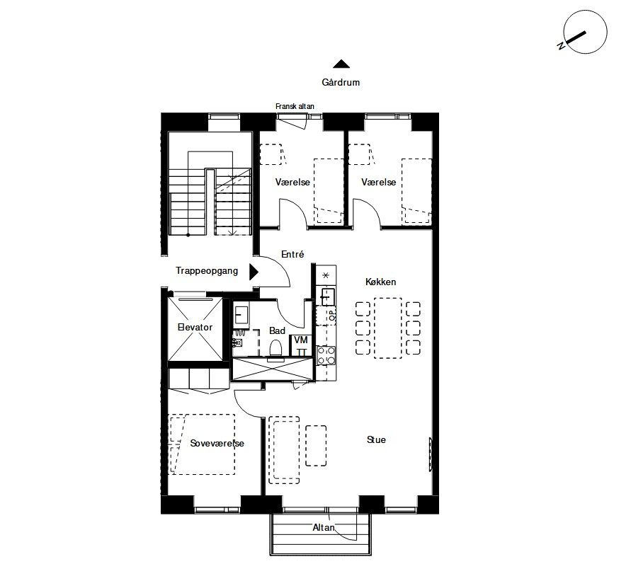 Room for Rent in Spacious Apartment – Brønshøj/Husum
