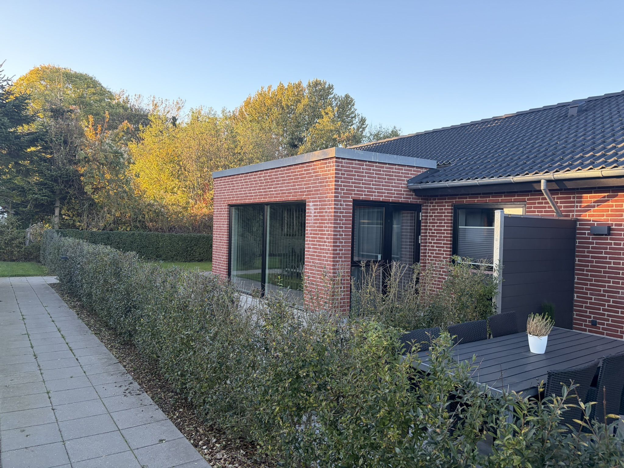 Nyopført rækkehus i Mejlby ved Randers