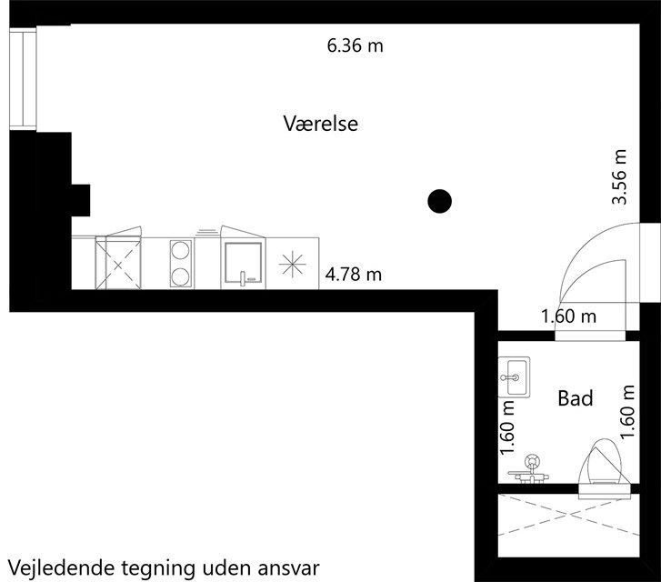 1-VÆRELSES CENTRALT I ODENSE