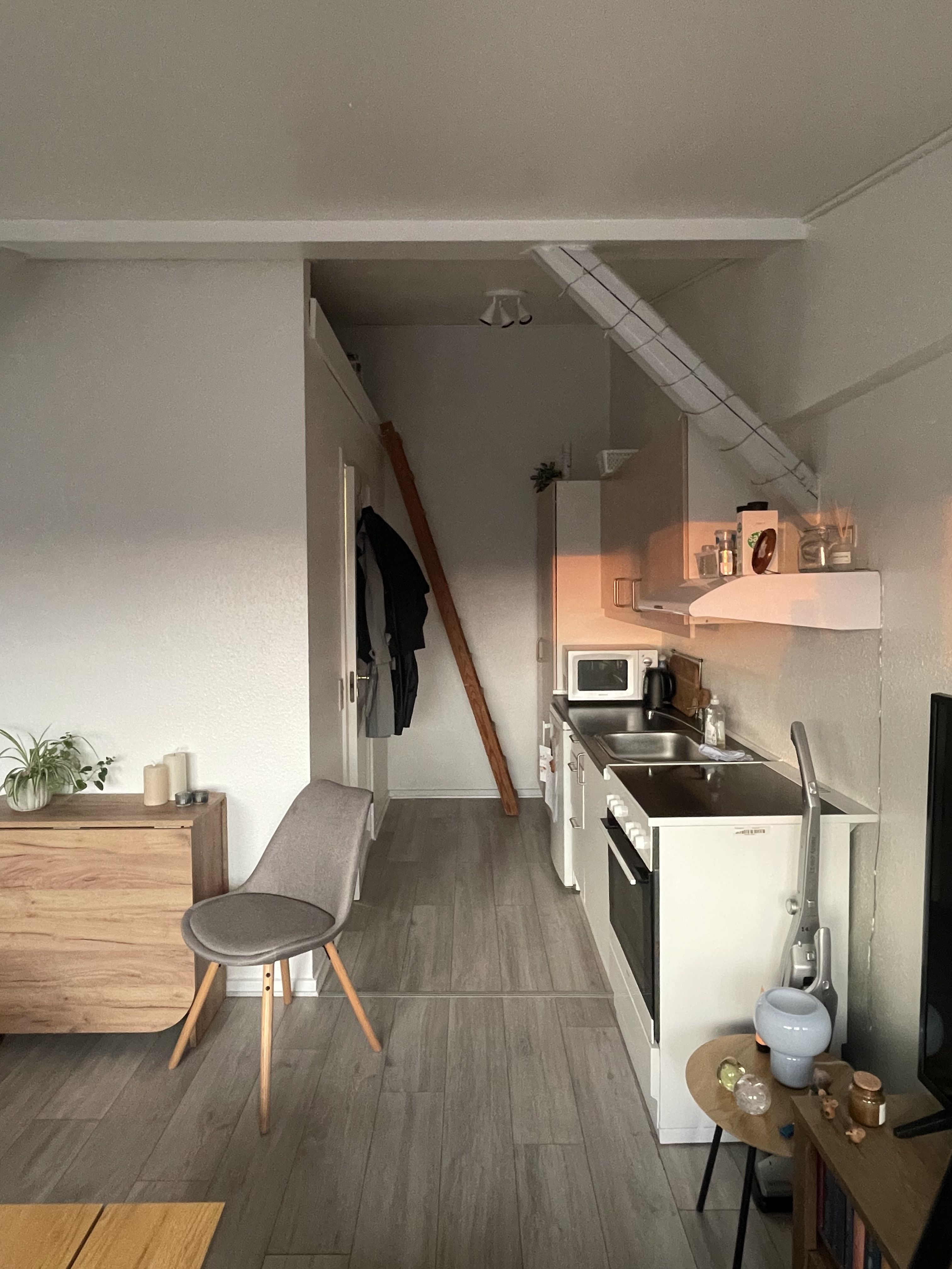 Skøn 1 værelses lejlighed med stor terrasse