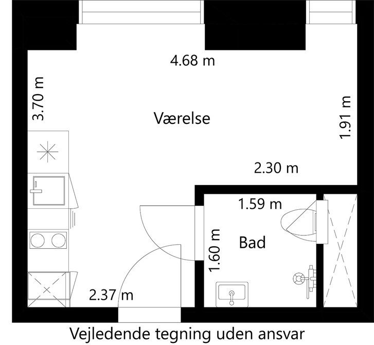 HYGGELIG 1-VÆRELSES I ODENSE