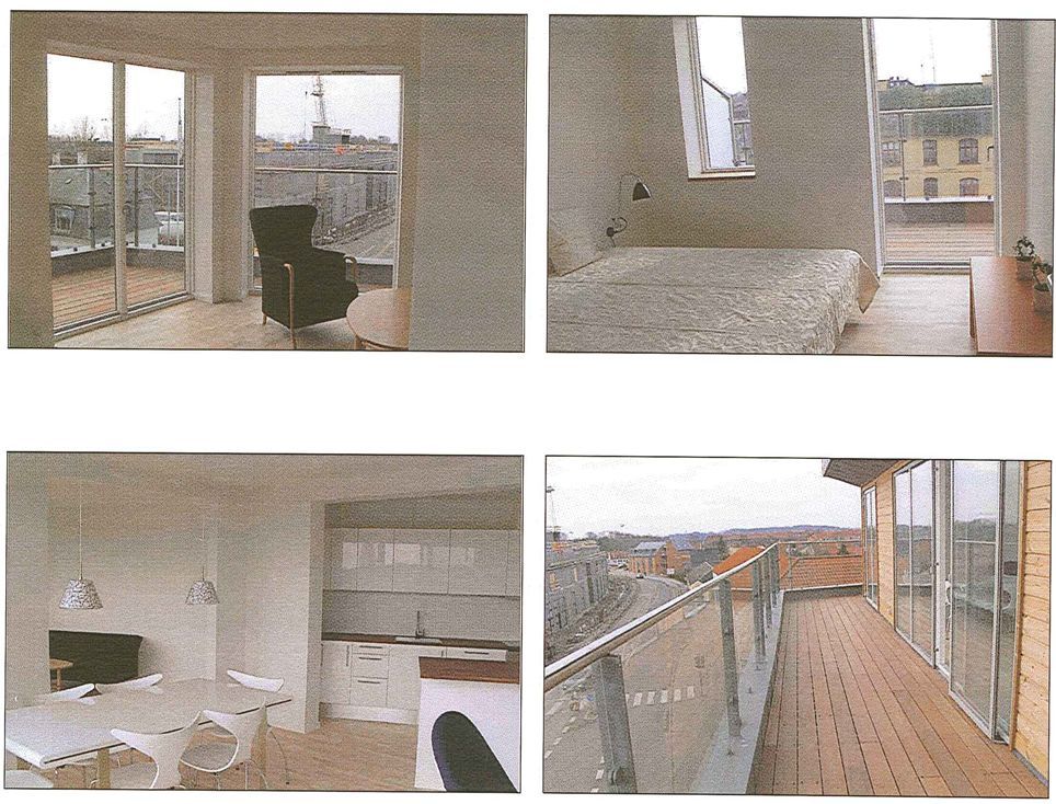 Penthouse med tagterrasse